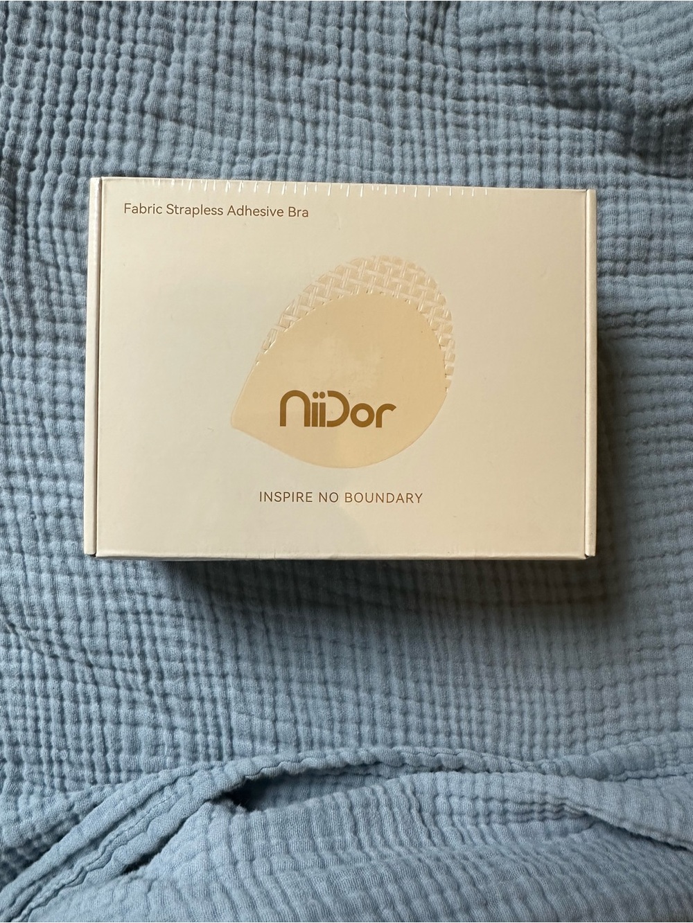 NEW NiiDor Fabric Strapless Adhesive Bra - Nude
